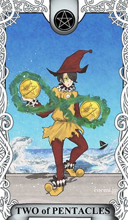 ペンタクルの2 硬貨 コイン タロット占い 無料占いcoemi コエミ ペンタクルの2 硬貨 コイン タロット占い 無料占いcoemi コエミ